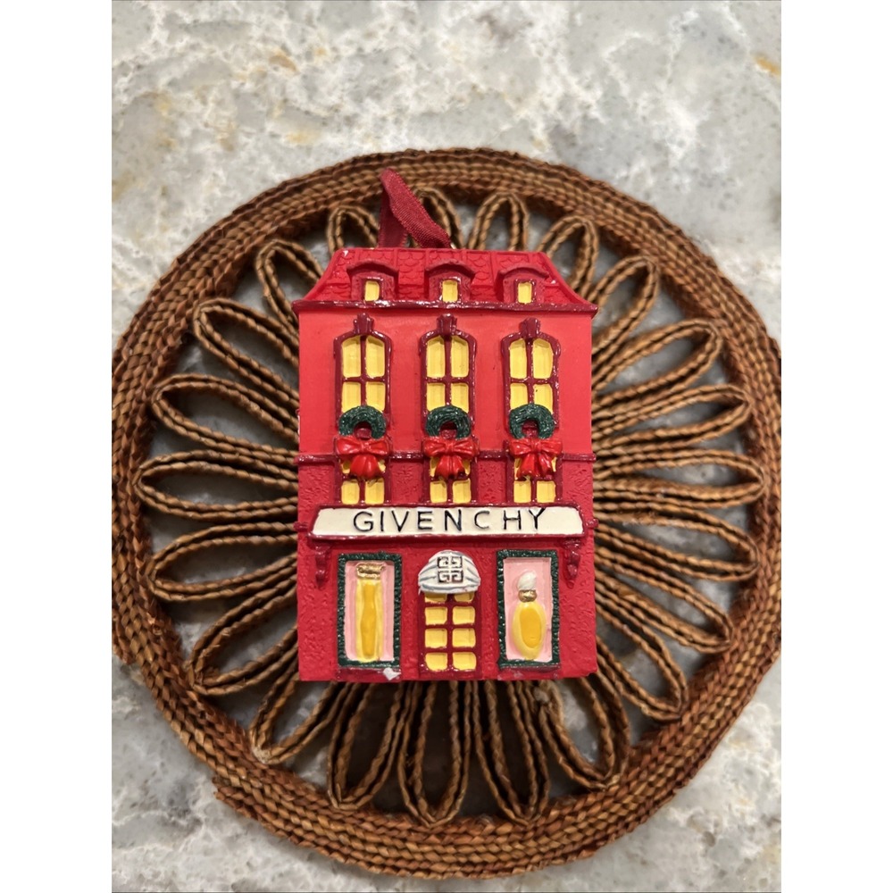 Givenchy Paris 1999 Red Boutique Ornament Luxury Designer Collectible Christmas